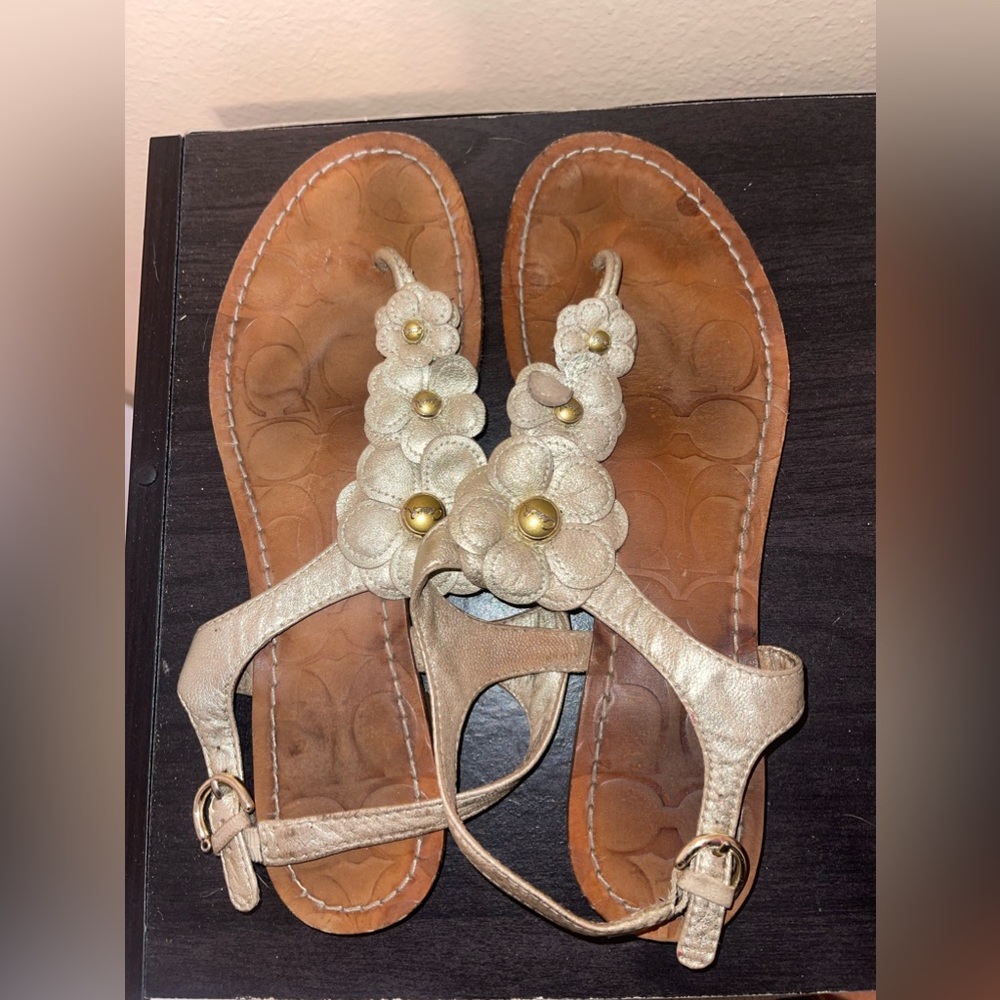 Coach sandals size 9 good condition.